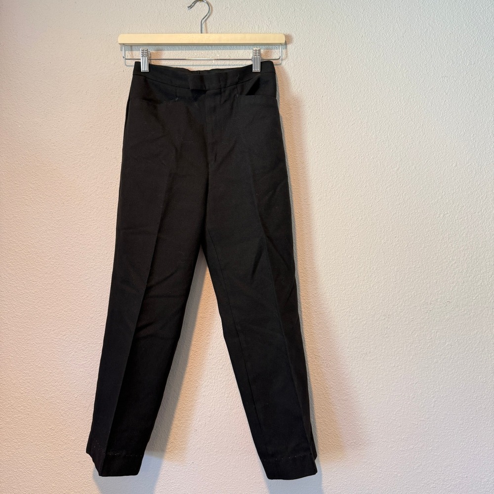 Vintage Levis for Gals Sta-Prest Black High Rise Straight Leg Trousers Pants
